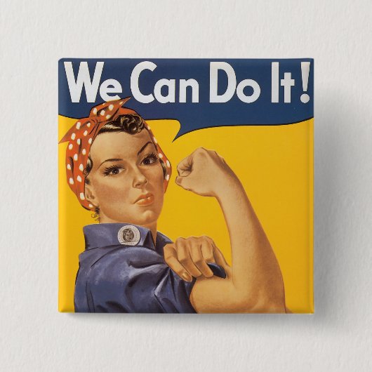 We kunnen het! vierkante button 5,1 cm (Voorkant)