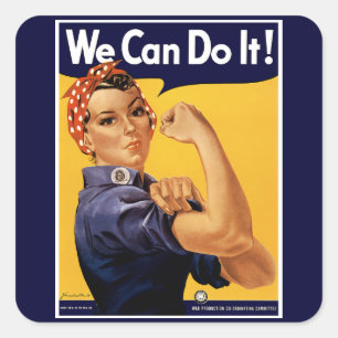 We kunnen het! vierkante sticker