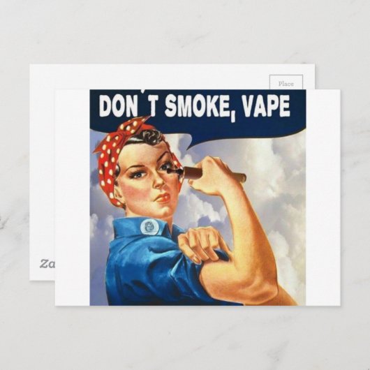 We kunnen het! We kunnen Vape. Briefkaart (Voorkant / Achterkant)