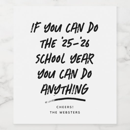 We kunnen iets grappigs doen 2021 leraar ouder wijn etiket (Enkel label)