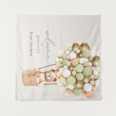 We kunnen nauwelijks wachten! Baby Shower Tapijt Wandkleed (Voorkant (horizontaal))