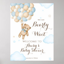 We kunnen nauwelijks wachten Ballon Beer Baby Jong