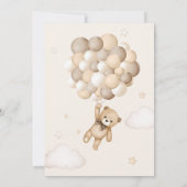 We kunnen nauwelijks wachten ballon Beer Baby show Kaart (Achterkant)