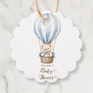 We kunnen nauwelijks wachten Beer Baby Shower Favo Bedankjes Labels