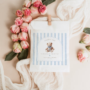 We kunnen nauwelijks wachten elegante Baby shower Bedankzakje