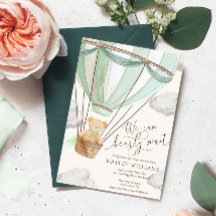 We kunnen nauwelijks wachten Mint Baby shower uitn