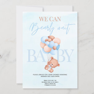 We kunnen nauwelijks wachten op Baby shower Uitnod Kaart