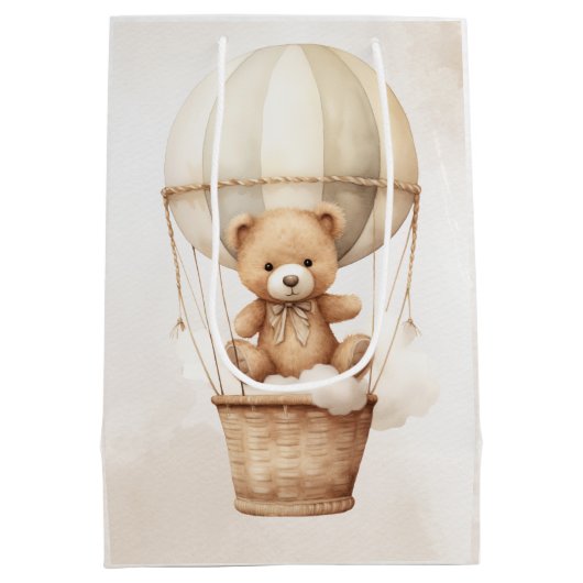 We kunnen nauwelijks wachten op Boho genderneutraa Medium Cadeauzakje (Achterkant)