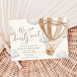 We kunnen nauwelijks wachten op een Baby shower Kaart