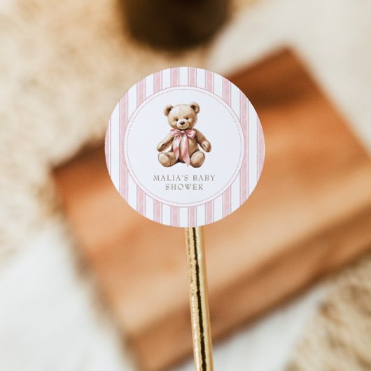 We kunnen nauwelijks wachten op elegante Baby show Ronde Sticker