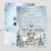 We kunnen nauwelijks wachten op het Baby shower Du Kaart (Voorkant / Achterkant)