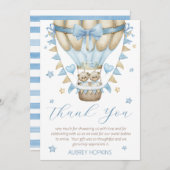 We kunnen nauwelijks wachten op het Baby shower va Bedankkaart (Voorkant / Achterkant)