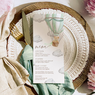 We kunnen nauwelijks wachten op Mint Green Baby sh Menu