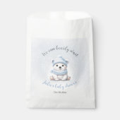 We kunnen nauwelijks wachten op Schattige Beer Blu Bedankzakje (Voorkant)