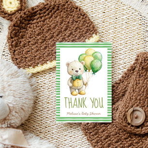 We kunnen nauwelijks wachten schattige teddybeer s bedankkaart