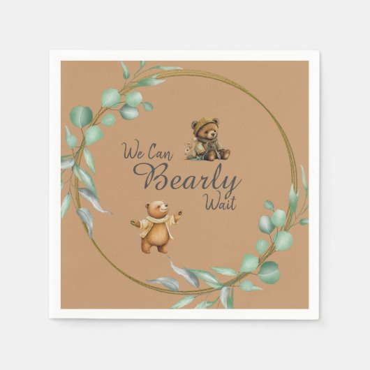 We kunnen nauwelijks wachten! servet (Voorkant)