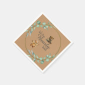 We kunnen nauwelijks wachten! servet (Hoek)