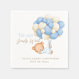 We kunnen nauwelijks wachten Teddy ballon baby jon Servet