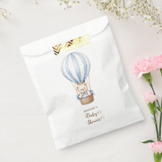 We kunnen nauwelijks wachten Teddybeer Baby Shower Bedankzakje