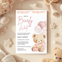 We kunnen nauwelijks wachten Teddybeer Baby Shower