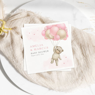 We kunnen nauwelijks wachten Teddybeer Jongen Meis Servet