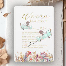 We kunnen nauwelijks wachten! Wildflower, Baby sho Kaart