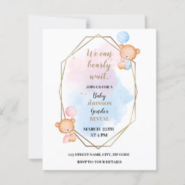 We kunnen snel wachten, beer gender onthullen uitn