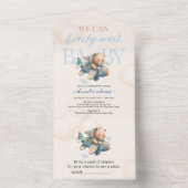 We kunnen snel wachten op het baby shower all in one uitnodiging (Binnen)