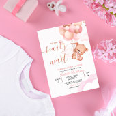 We kunnen snel wachten op het Baby shower van Pink Kaart