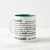 We kunnen... tweekleurige koffiemok (Voorkant links)