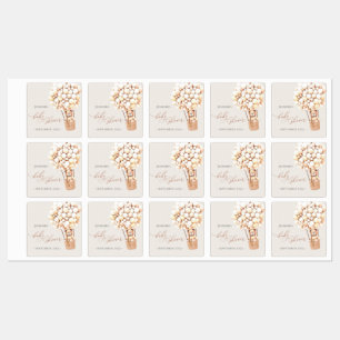 We kunnen wachten. Baby Shower Labels