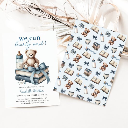 We kunnen wachten. Baby shower Uitnodiging