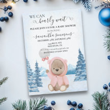 We kunnen wachten op Baby shower kerstwinter