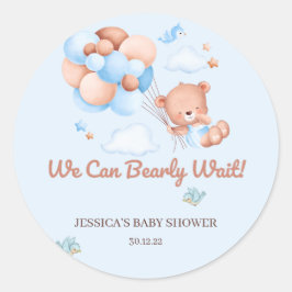 We kunnen wachten op Baby shower Sticker