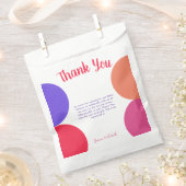 We kunnen wachten op kleurrijk regenboog streep Ba Bedankzakje (Geknipt)