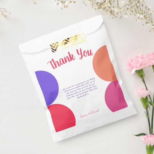 We kunnen wachten op kleurrijk regenboog streep Ba Bedankzakje (Gezegeld)