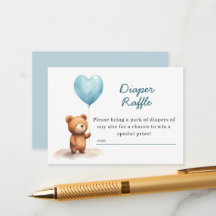 We kunnen wachten op Teddy Bear Blue Diaper Raffle