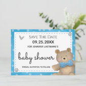 We kunnen wachten tot Baby shower de datum opslaat Kaart (Staand voorkant)