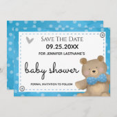 We kunnen wachten tot Baby shower de datum opslaat Kaart (Voorkant / Achterkant)