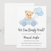 We kunnen wachten tot Baby shower is uitgenodigd Kaart (Voorkant / Achterkant)