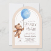 We kunnen wachten tot Baby shower is uitgenodigd Kaart (Voorkant)