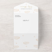 We kunnen wachten tot Teddy Bear Baby shower All In One Uitnodiging (Buitenkant)