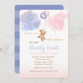 We kunnen wachten tot Teddy Bear Baby shower Kaart (Voorkant / Achterkant)