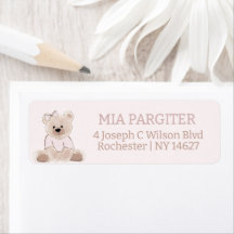 We kunnen wachten tot Teddy Bear Pink Baby shower