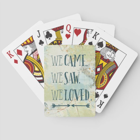 We kwamen, zagen, we hielden van citaat en kaart (Achterkant)