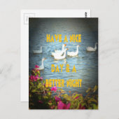 We laten onze klanten altijd tevreden en gelukkig  briefkaart (Voorkant / Achterkant)