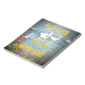 We laten onze klanten altijd tevreden en gelukkig  notitieblok (Gedraaid)