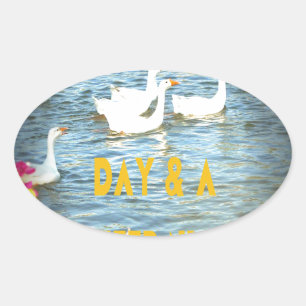 We laten onze klanten altijd tevreden en gelukkig  ovale sticker