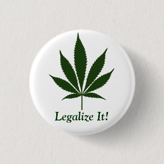 We legaliseren het! Knoop Ronde Button 3,2 Cm