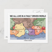 We leven allemaal in een door fouten gestuurde wer briefkaart (Voorkant / Achterkant)